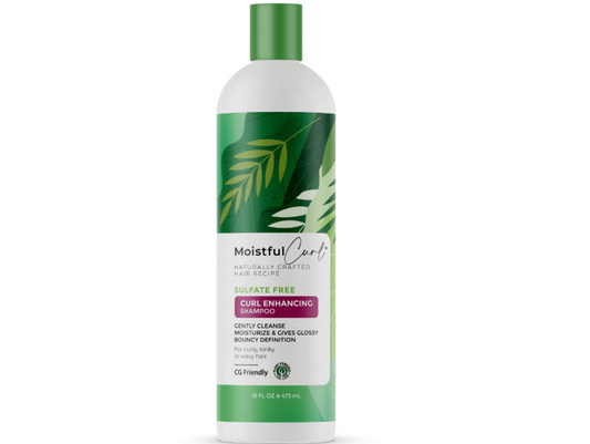 Moistful Curl Sulfate Free Curl Enhancing Shampoo 473ml - Zachte reiniging en hydratatie voor stralende krullen.