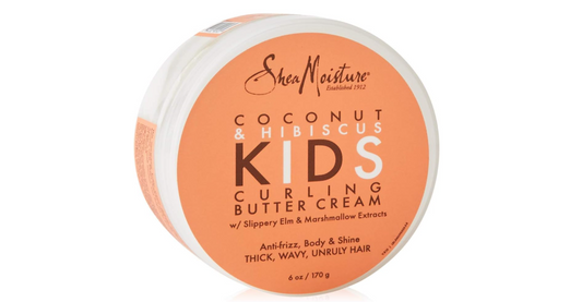 Shea Moisture Coconut & Hibiscus Kids Curl Cream 6oz - Zachte verzorging & kruldefinitie – speciaal voor kinderen.