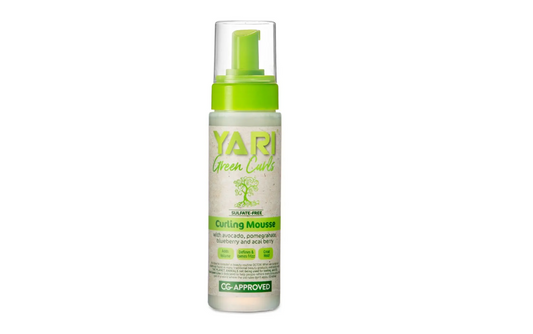 Yari Green Curls Curling Mousse 220ml – Voor Lichtgewicht Kruldefinitie & Volume