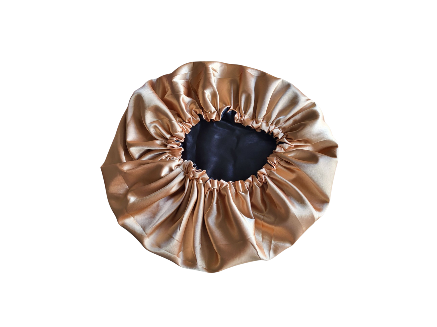 Bonnet zwart met zalm (nieuw model)