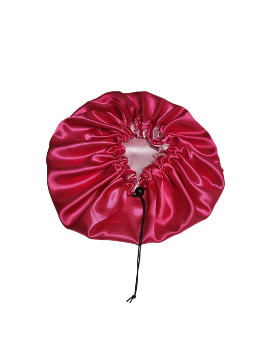 Bonnet fuchsia met licht roze