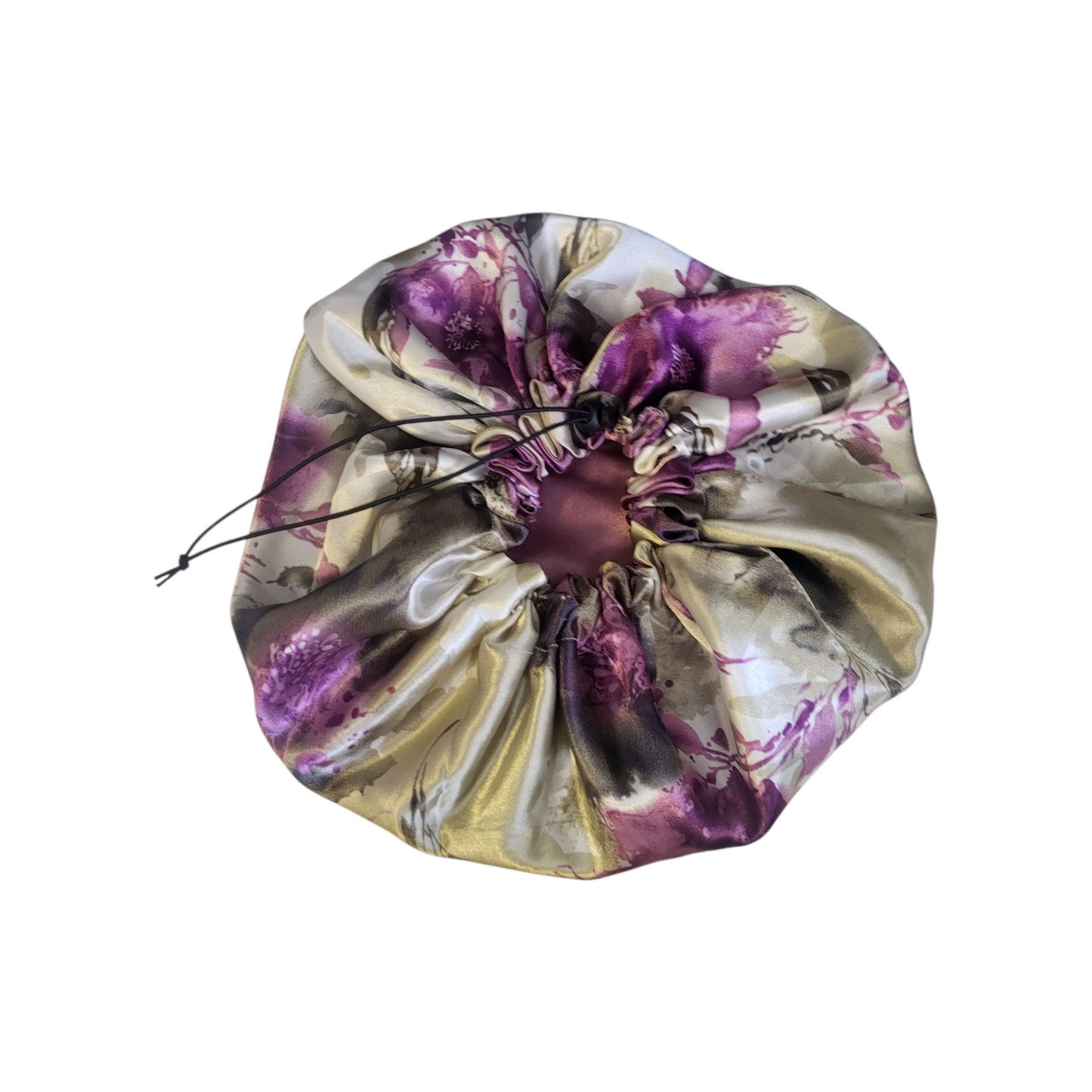 Bonnet vintage bloemen met vintage oud roze