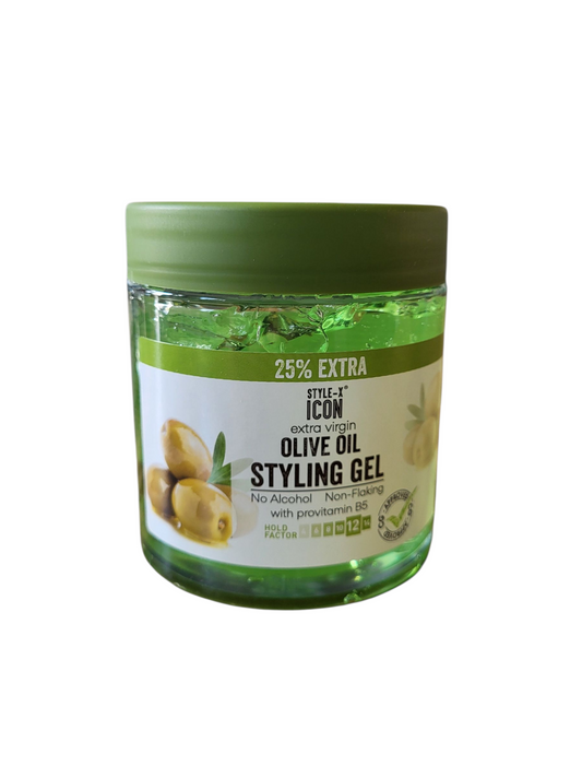 Style-X Icon Olive Oil Styling Gel 525 ml – Extra Sterke Hold (25% Bonus)