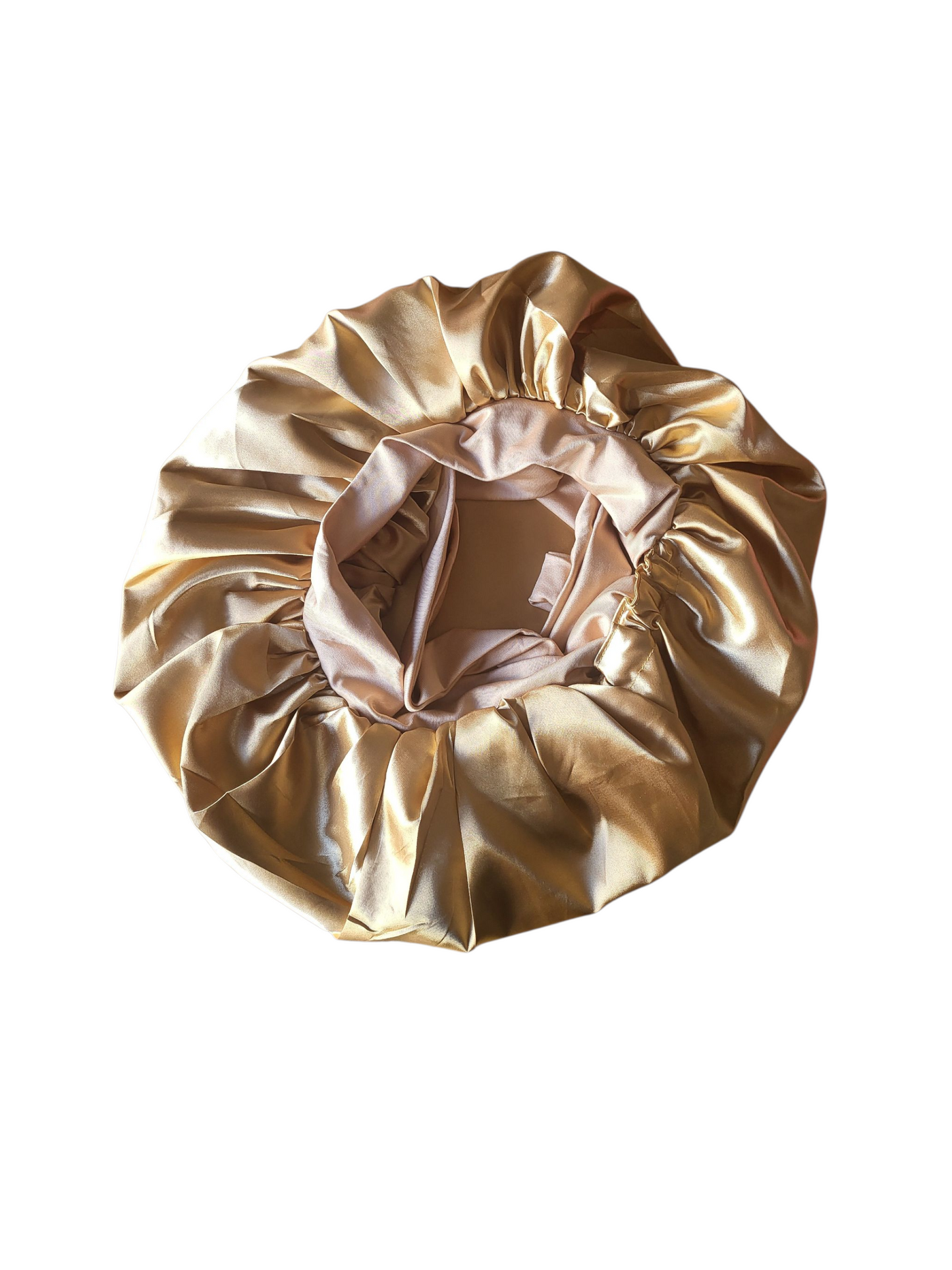 Bonnet met strik goud
