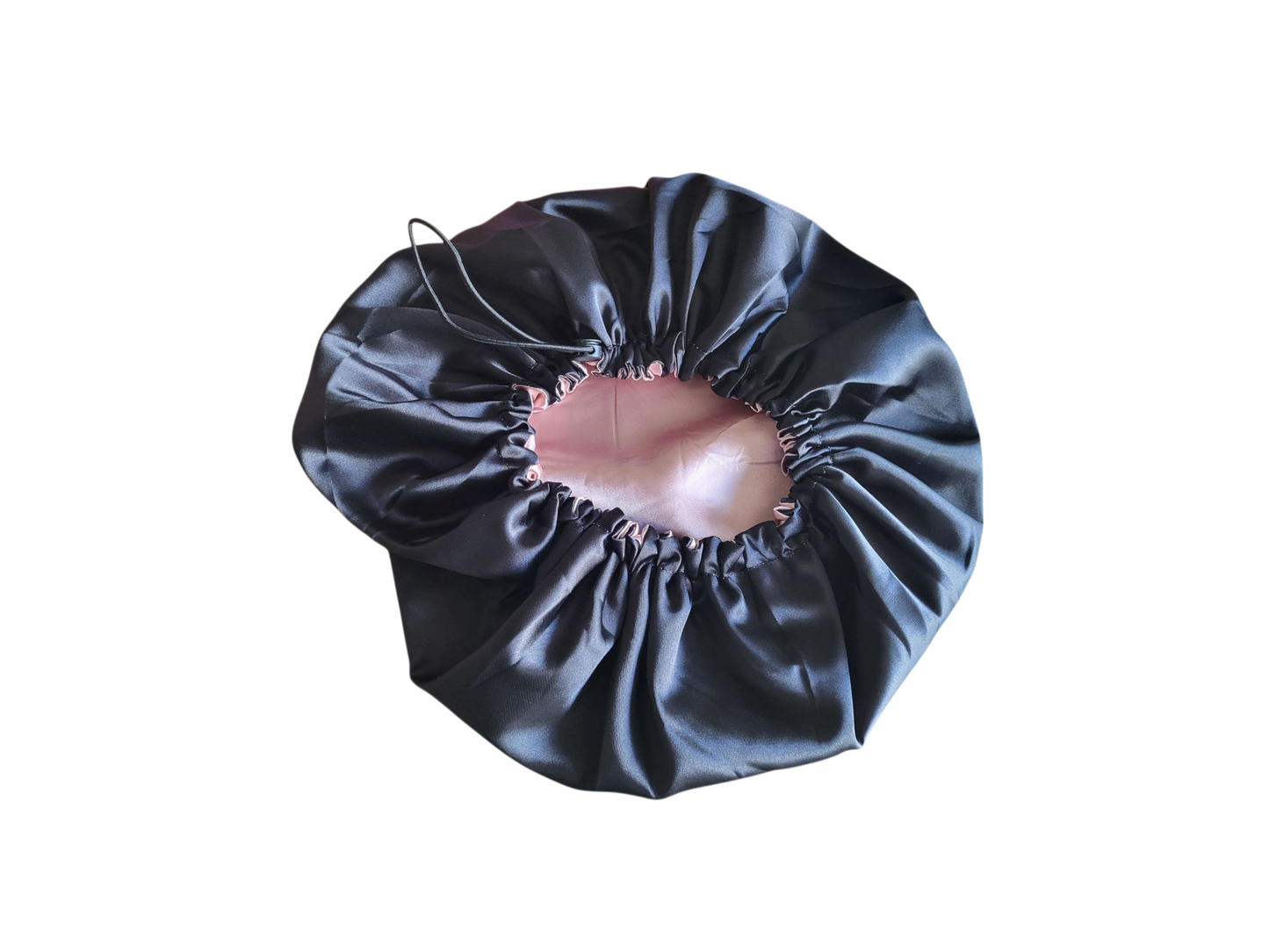 Bonnet zwart met oud roze (nieuw Model)