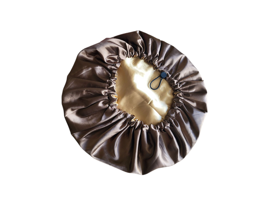 Bonnet bruin met licht bruin (nieuw model)