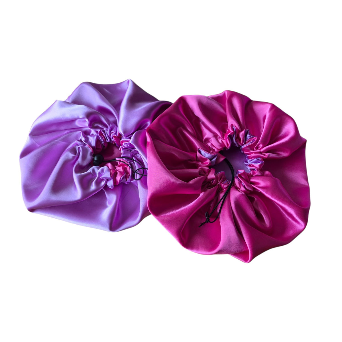 Bonnet lila met roze