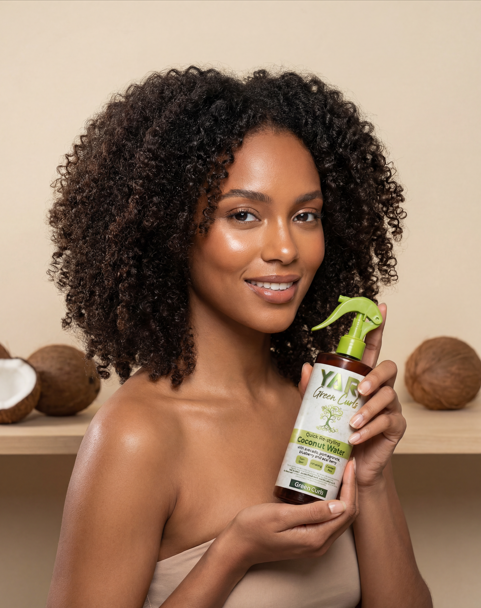 Yari Green Curls Coconut Water – Lichte hydratatie voor veerkrachtige krullen