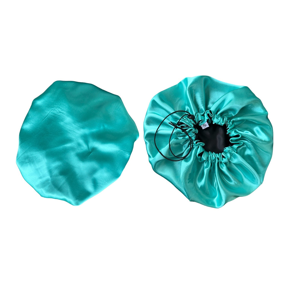 Bonnet Zwart/Turquoise