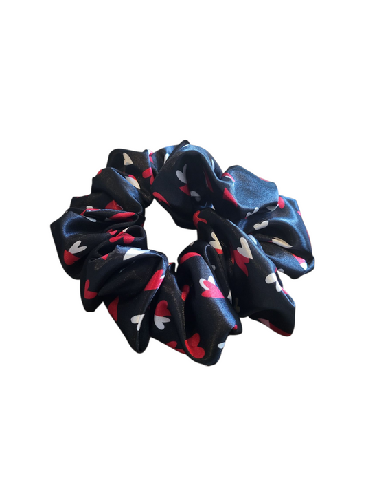XL Verstelbare Scrunchy rode hartjes