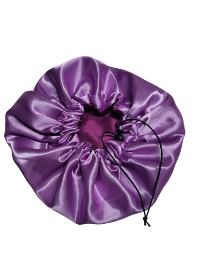 Bonnet cassis met lila