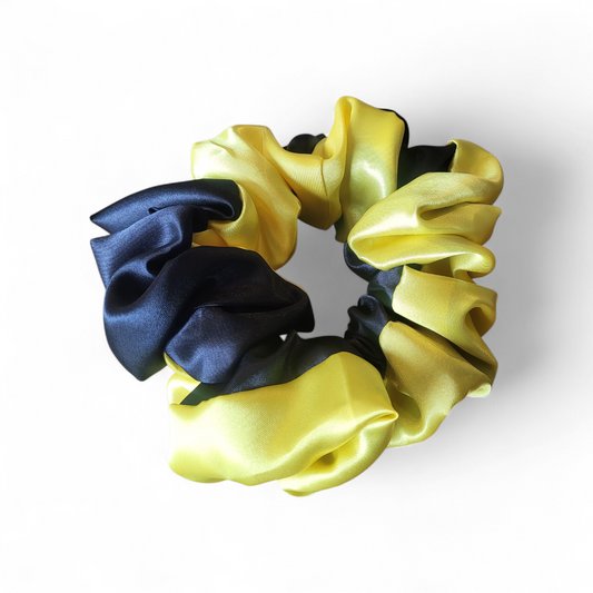 XL Verstelbare Scrunchy zwart-geel