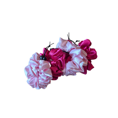 Verstelbare Scrunchy licht roze