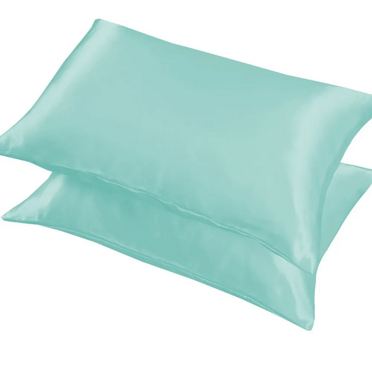 Kussensloop koraal blauw(set van 2 stuks )