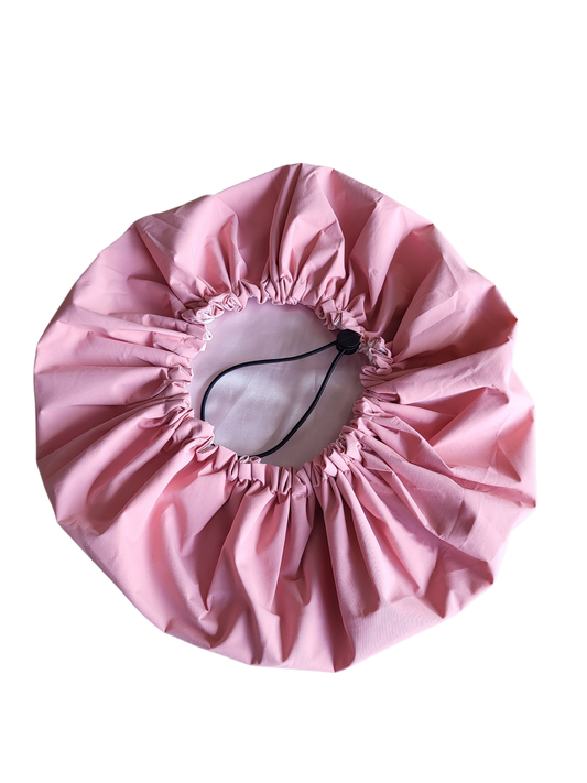 Shower bonnet oud roze