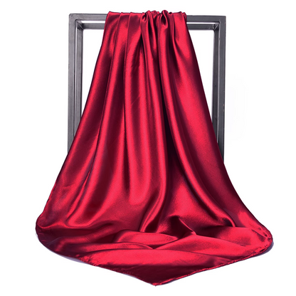 Satijnen Sjaal 90x90 cm rood