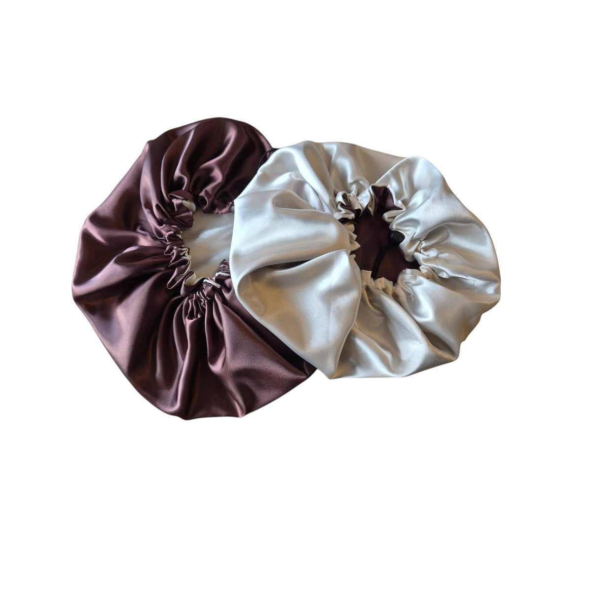 Bonnet bruin met champagne XS