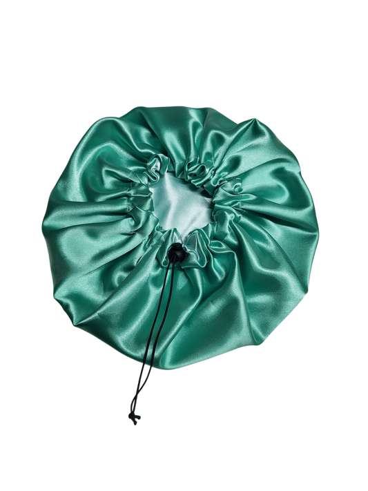 Bonnet mint groen met licht mint groen