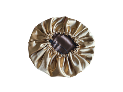 Bonnet bruin met licht bruin (nieuw model)