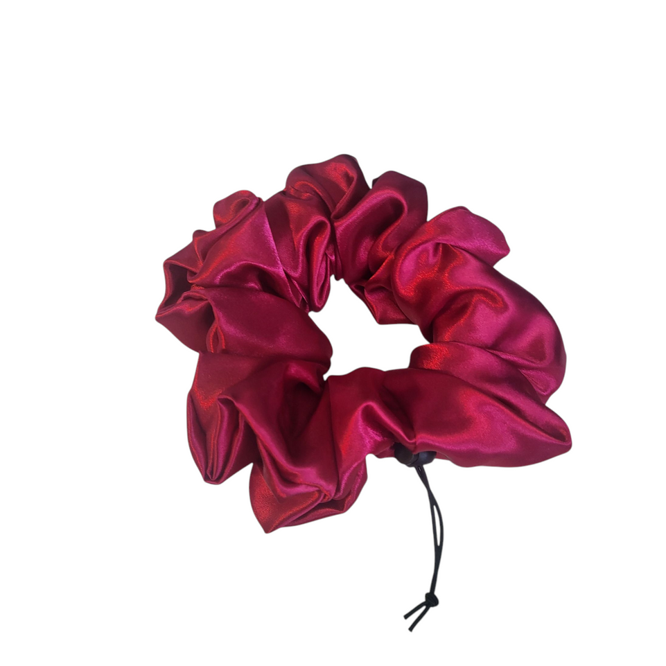 Verstelbare Scrunchy framboos rood