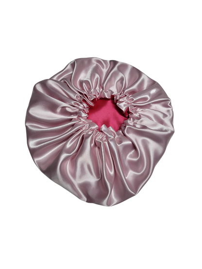 Bonnet fuchsia met licht roze