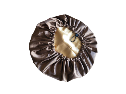 Bonnet bruin met licht bruin (nieuw model)
