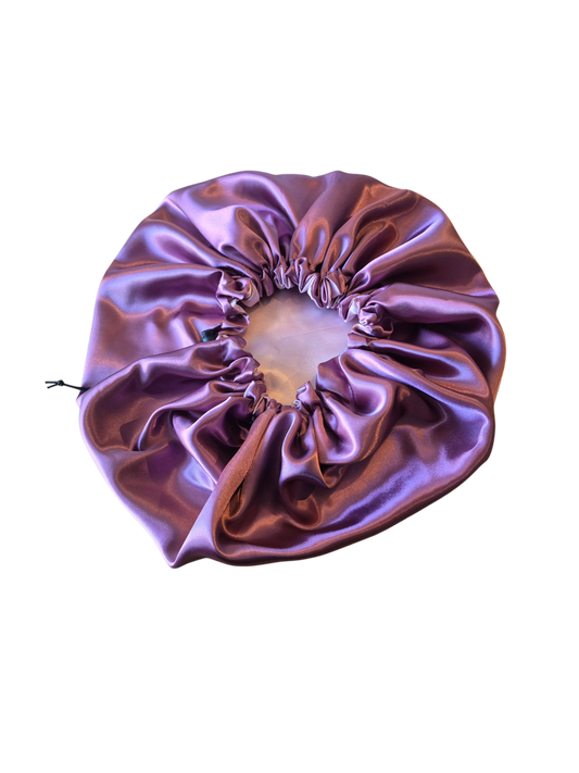 Bonnet vintage roze met oud roze