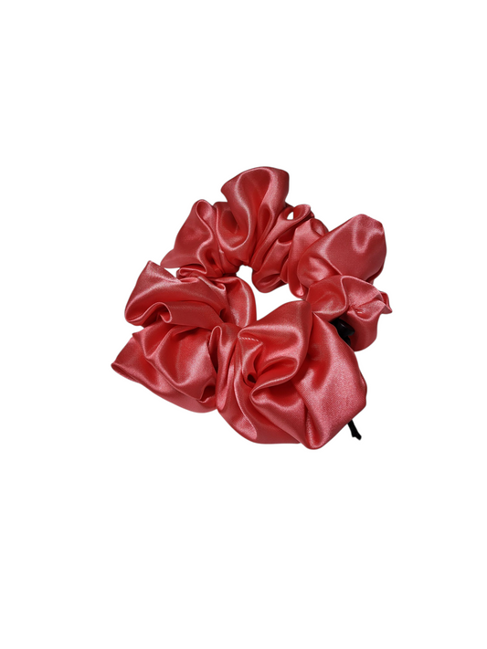 XL Verstelbare Scrunchy koraal roze