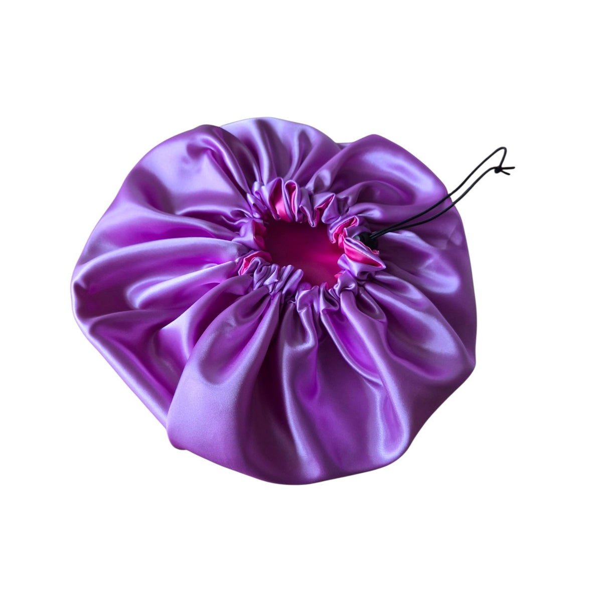 Bonnet lila met roze