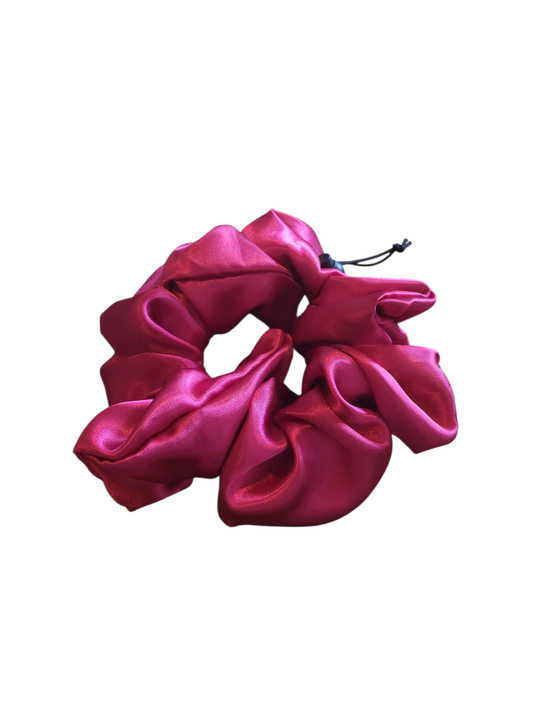 XL Verstelbare Scrunchy framboos rood