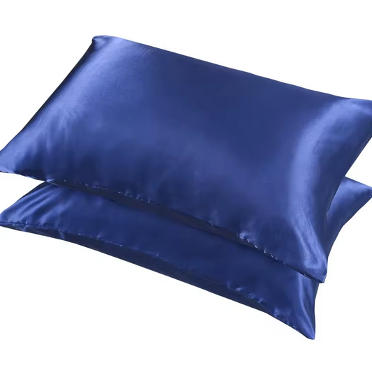 Kussensloop donker blauw (set van 2 stuks )