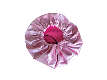 Bonnet roze met licht roze (nieuw model)